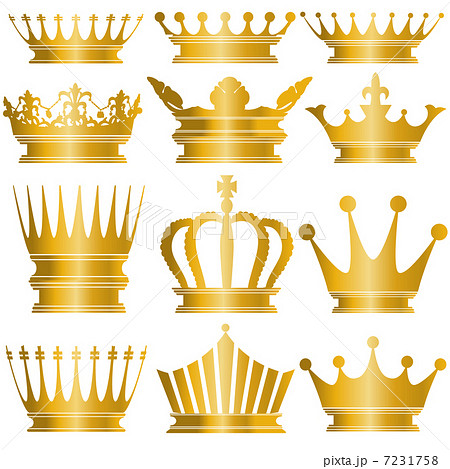 王冠 クラウン 冠のイラスト素材