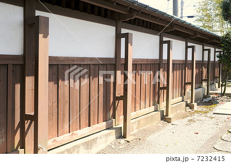 木造塀と控え柱 木造塀と控え柱 7232415
