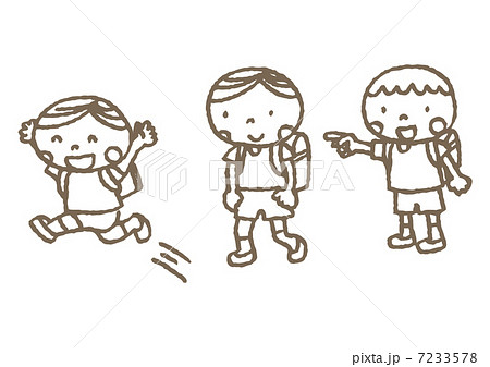 低学年と高学年の男の子 7233578