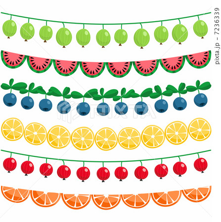 Berries and fruits garland set Berries and fruits garland set 7236339