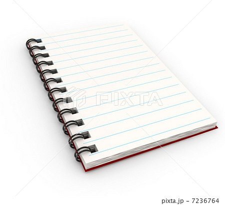 Notebook over white background 7236764