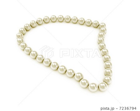 Pearl's necklace over white background 7236794