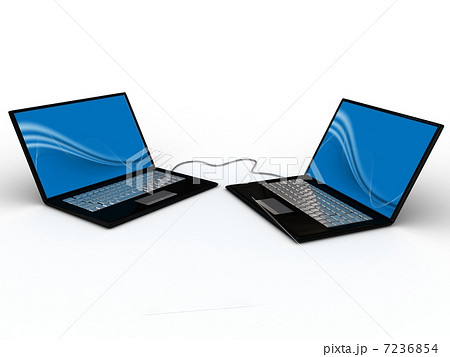 Portable notebook on white background 7236854