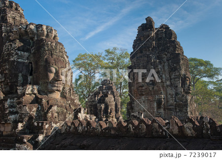 Faces of Bayon temple, Angkor, Cambodia 7239017