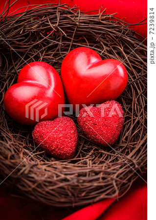 Nest with hearts 7239814