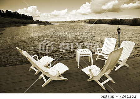 Five white armchairs Five white armchairs 7241352