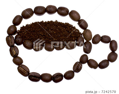 コーヒー豆のコーヒーカップ 7242570