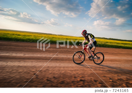 man biking in motion 7243165