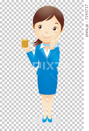 Business woman (light blue) Illustration Business woman (light blue) Illustration 7243717