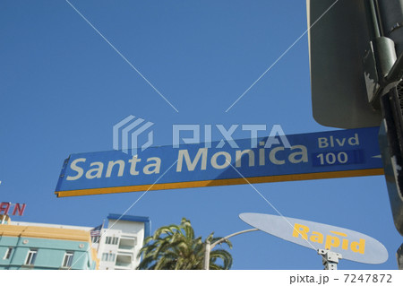 サンタモニカの道路標識 サンタモニカの道路標識 7247872
