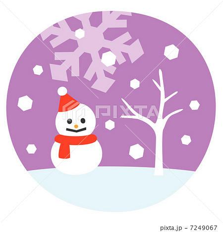 12月 雪だるま 12月 雪だるま 7249067