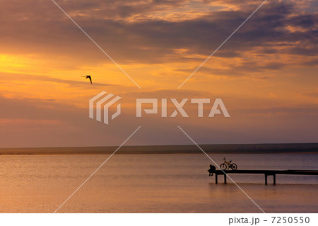 Little lone fisher. 7250550
