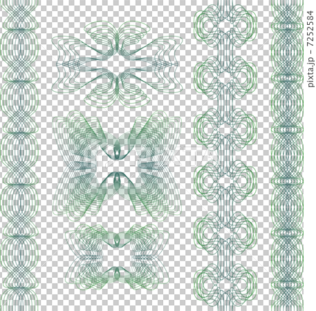 Set of guilloche element 7252584