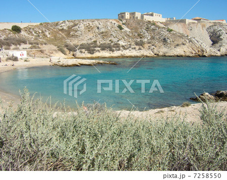 南仏マルセイユ フリウル島のビーチ 7258550