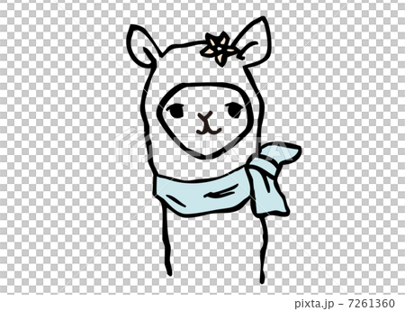 かわいいイラスト［アルパカ］ 7261360