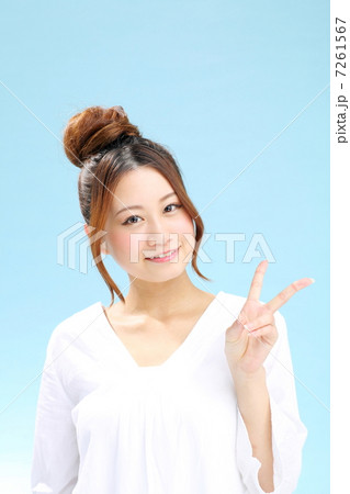 ブルーバック・女性 ブルーバック・女性 7261567