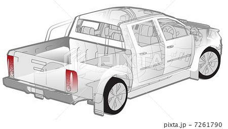 Pickup infographics cutaway 7261790
