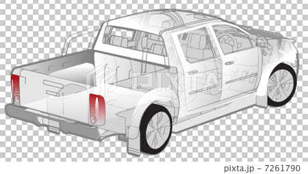 Pickup infographics cutaway 7261790