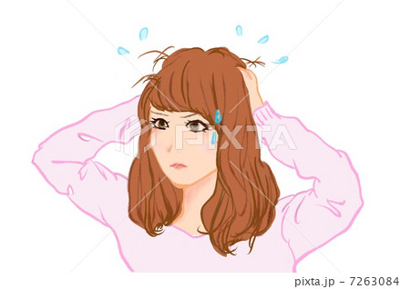 髪の毛がまとまらない 7263084