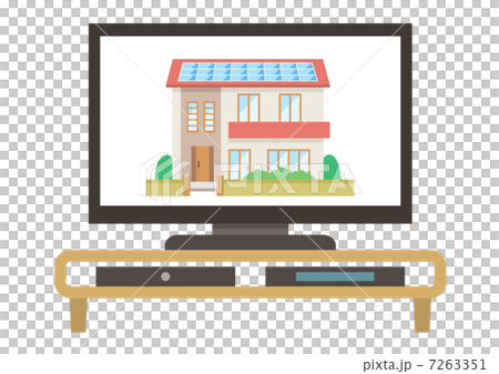 テレビに映る家 7263351