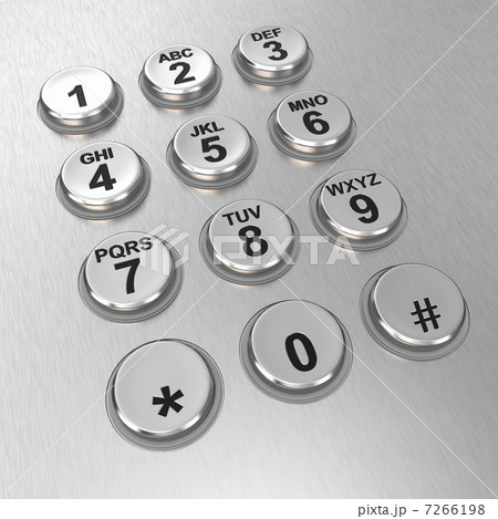Metallic pay phone keypad 7266198