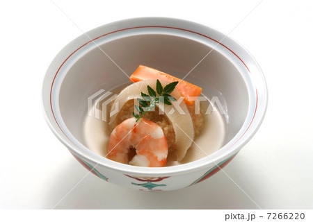 煮物　和食　日本料理　魚貝類　えび　フカヒレ　蓋物　木の芽 7266220