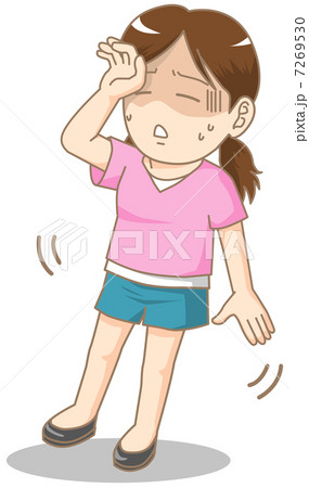 具合の悪い女の子 7269530