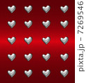 Red background with hearts. 7269546