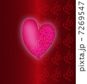 Red background with hearts. 7269547