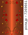 valentines background with red and yellow hiarts 7269661