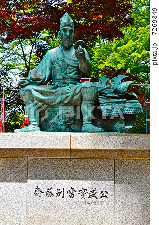 斎藤実盛の像（聖天山 歓喜院長楽寺／埼玉県熊谷市妻沼） 7269849