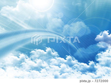 広がりを感じる太陽と雲 7272000