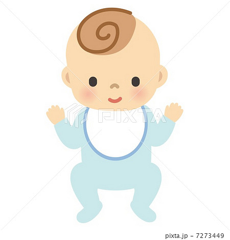 男の赤ちゃんのイラスト素材 7273449 Pixta