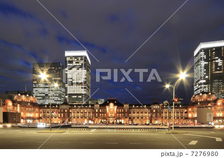 東京駅舎　夜景 7276980