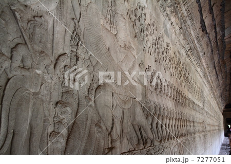 アンコール・ワット 乳海攪拌のレリーフ アンコール・ワット 乳海攪拌のレリーフ 7277051