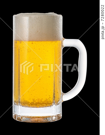 ビールの切り抜き（黒バック） 7280022