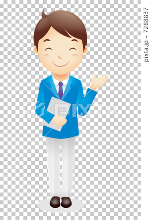 Business man (light blue) Illustration 7288837