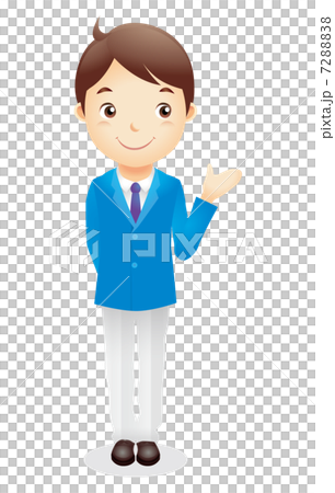 Business man (light blue) Illustration 7288838