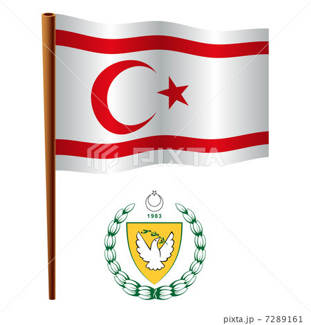 turkish republic of northern cyprus wavy flag 7289161