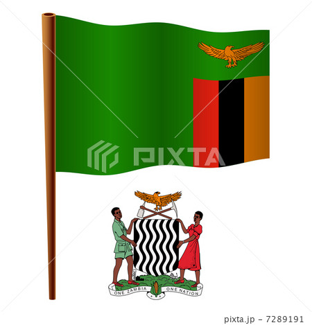 zambia wavy flag 7289191