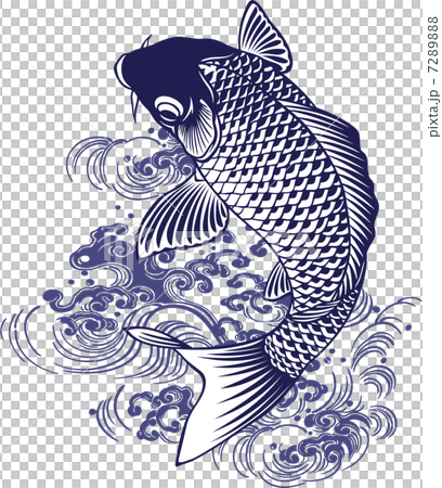 日本画調の鯉 7289888