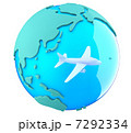 飛行機と地球 7292334
