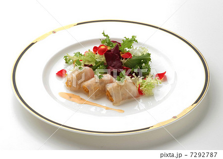 フランス料理 オードブル 前菜 西欧料理 サラダの写真素材