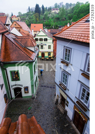 チェコ　チェスキー・クルムロフの街角 7292839