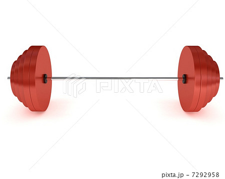 Barbell on white background 7292958