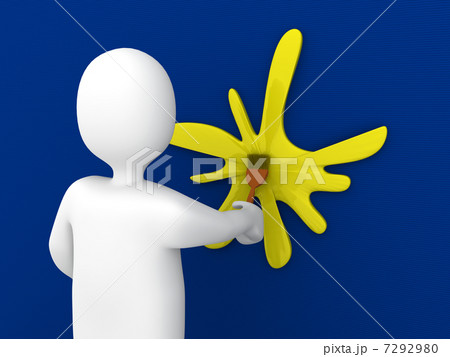 3d person painting 3d person painting 7292980