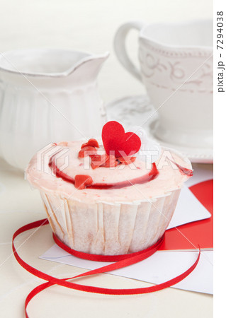 Strawberry cupcake on a table Strawberry cupcake on a table 7294038