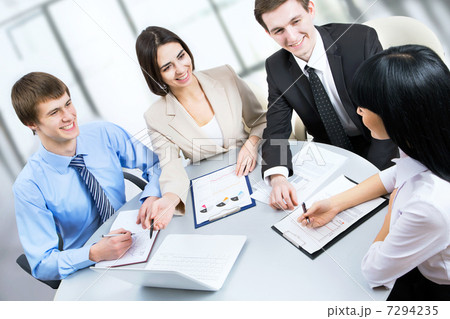 Business people working at meeting Business people working at meeting 7294235