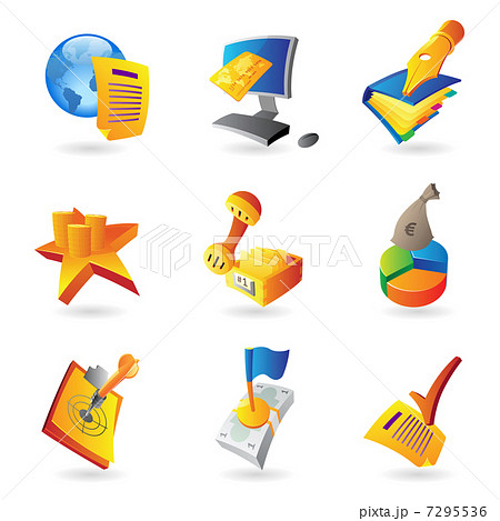 Icons for business and finance 7295536