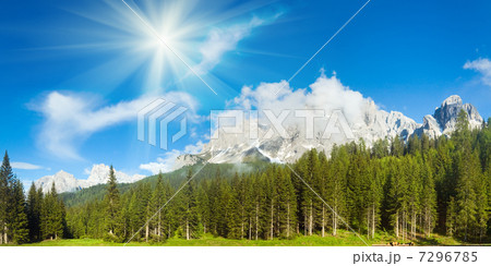 Dolomites mountain summer view Dolomites mountain summer view 7296785